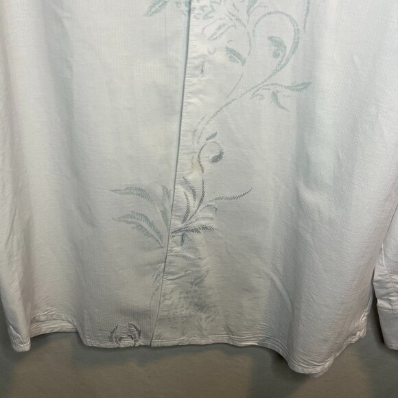 Tommy Bahama Long Sleeve Men's White Shirt with Embroidered Design Size Small - Picture 4 of 12